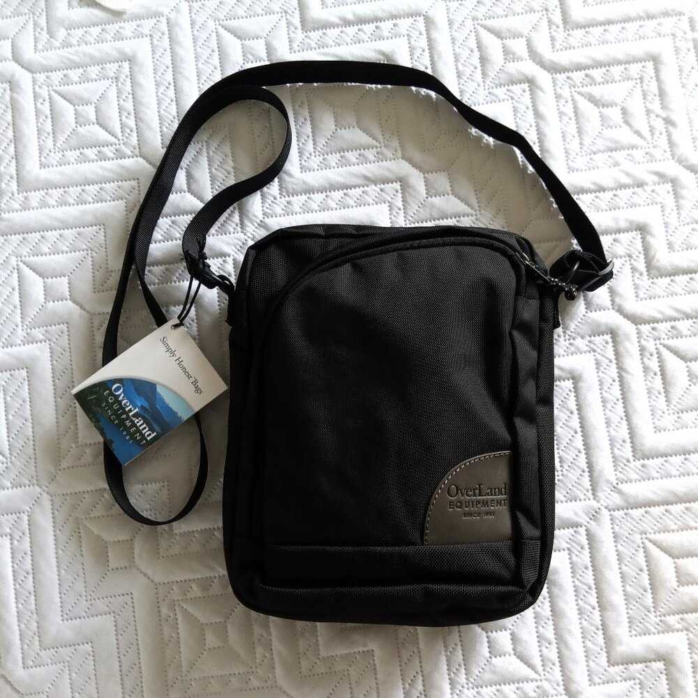 Overland Equipment Ellis (Large) Crossbody/Shoulder Bag - Black/Dusty Blue - NWT